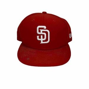 New Era MLB | 59Fifty Snap Back | SD Padres | Color Red & White ✋Pre-owned✋